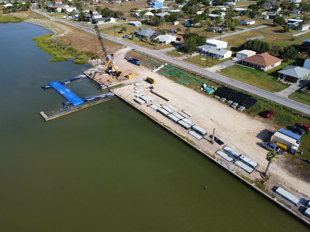 Seadrift Texas Seawall Restoration Project